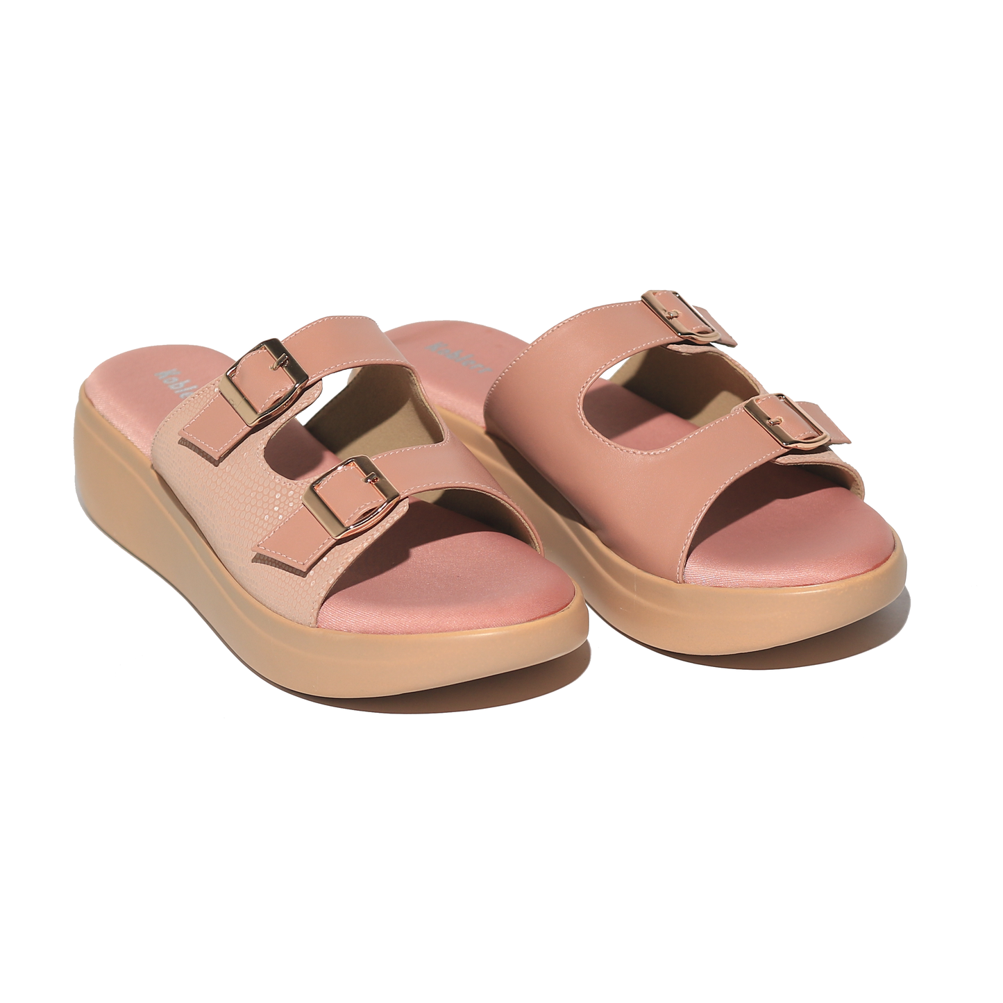 Peach Casual Platform Heel