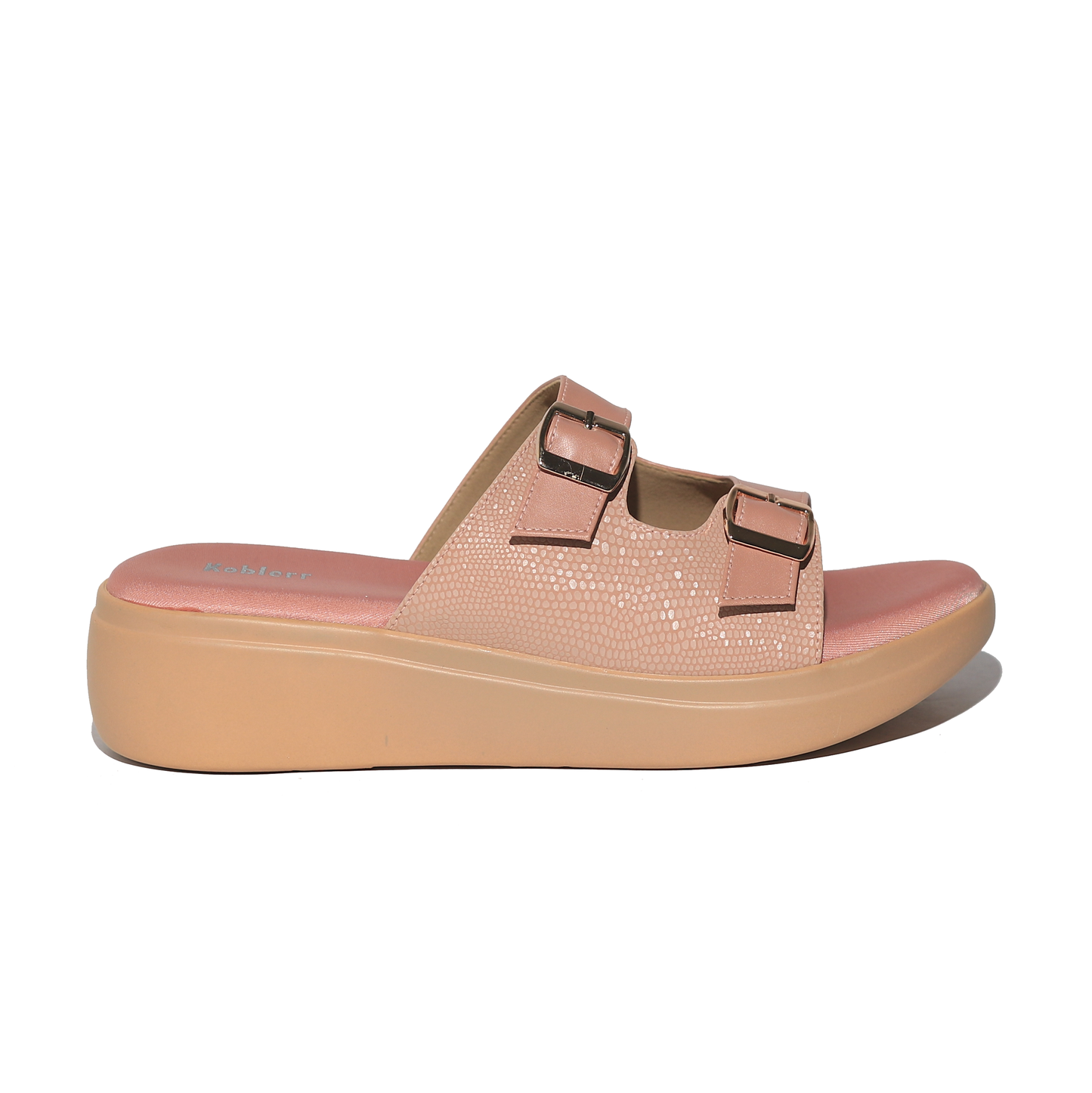 Peach Casual Platform Heel