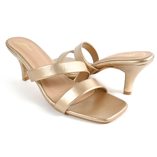 Party Kitten Heel in Gold