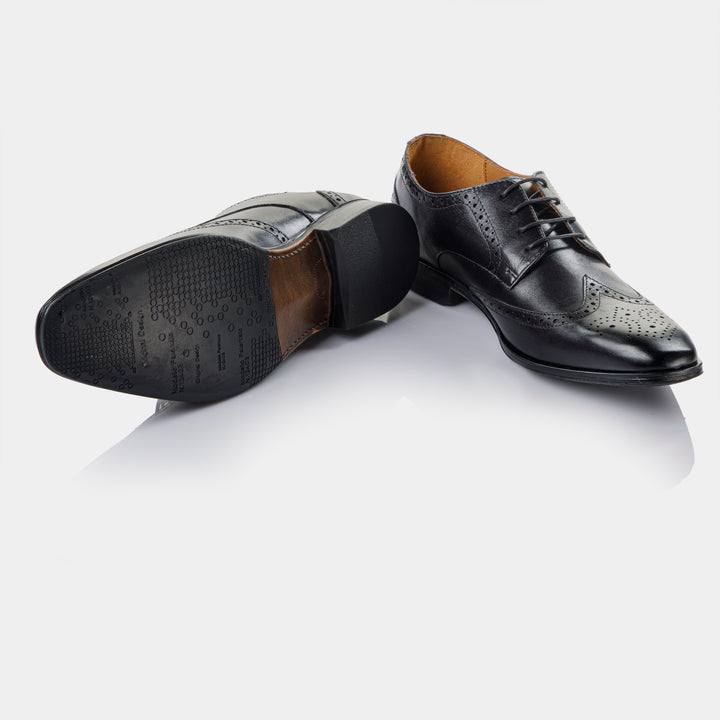 TIMBER - Brogue in Charcoal Black