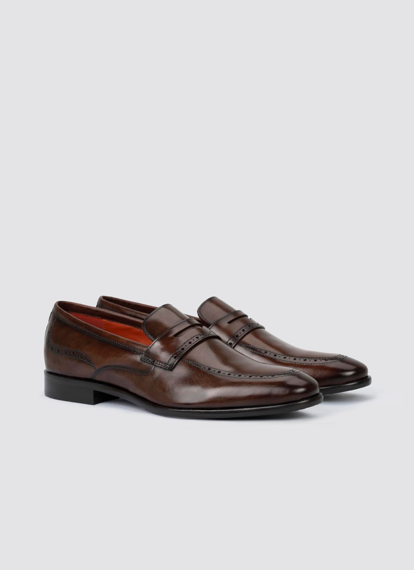 Language Kander Loafer Shoes - Brown
