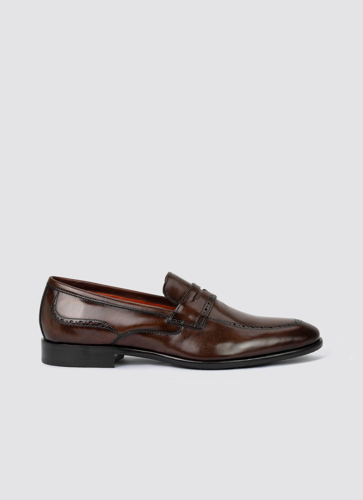 Language Kander Loafer Shoes - Brown
