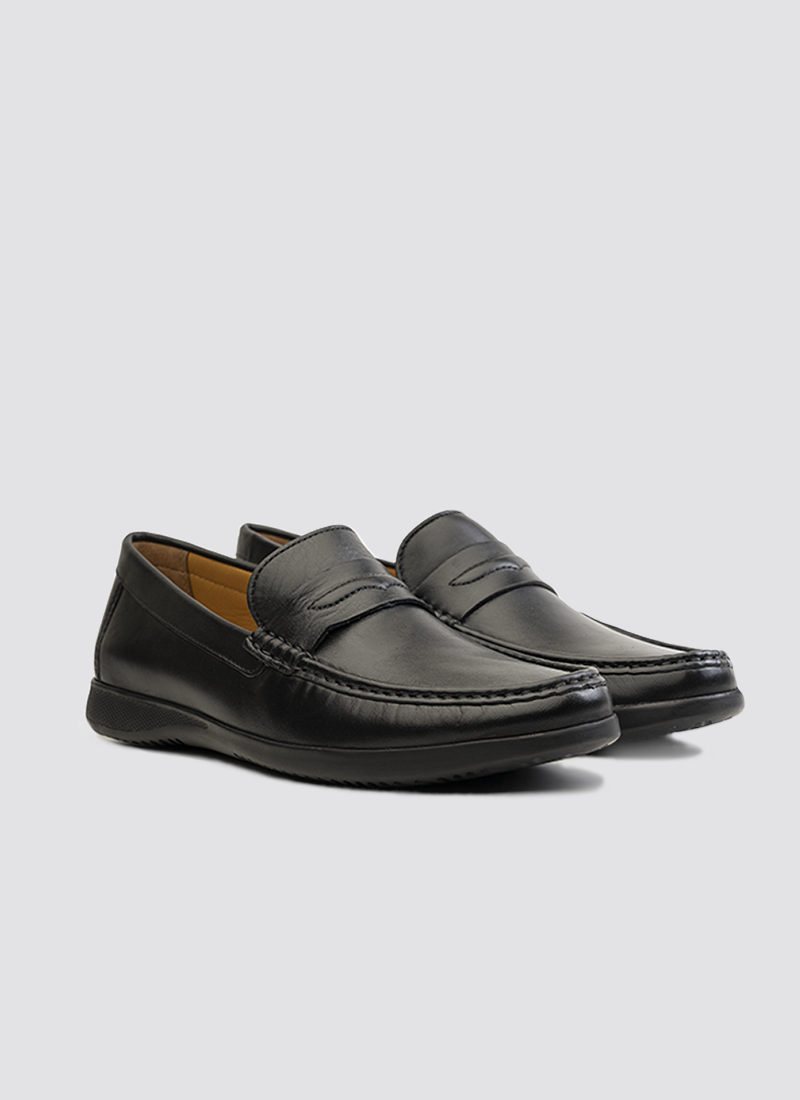 Language Jameson Moccasin Shoes - Black