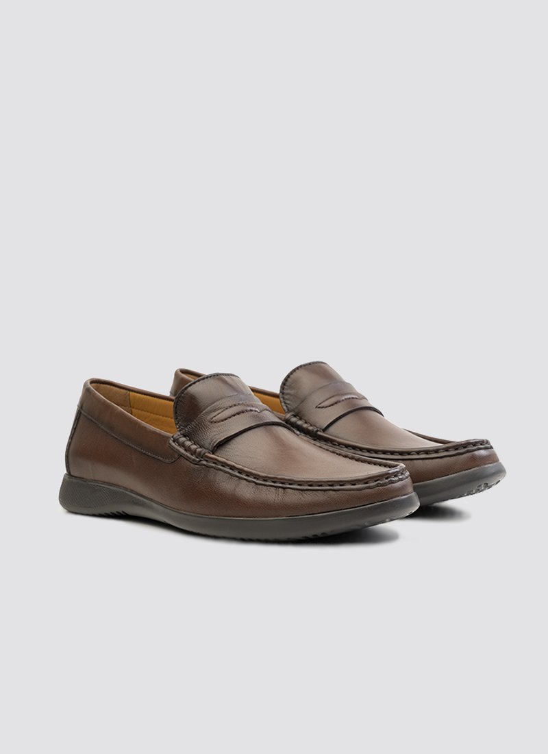 Language Jameson Moccasin Shoes - Brown
