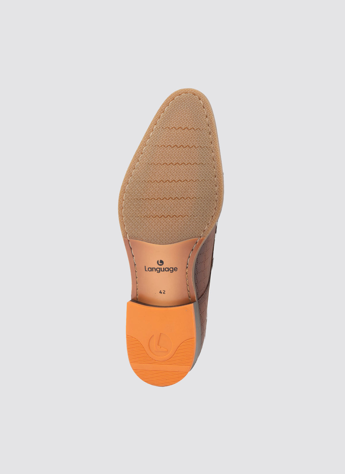 Language Lane Lace-ups Shoes - Tan