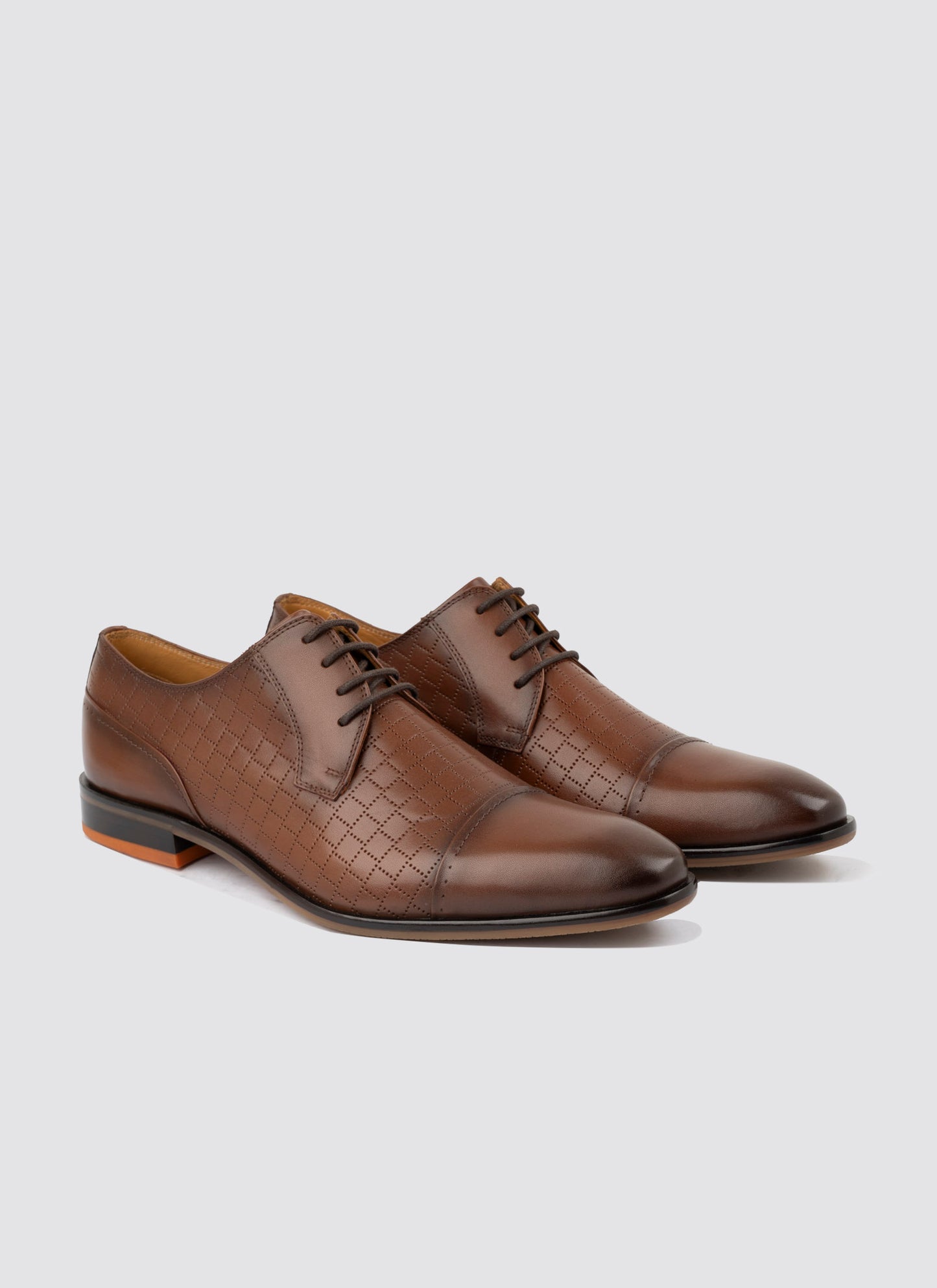 Language Lane Lace-ups Shoes - Tan