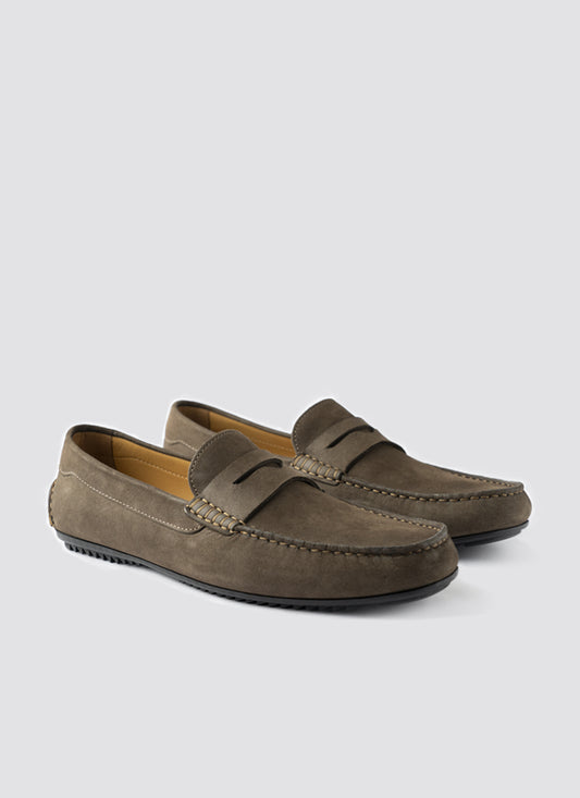 Language Tristan Driver Shoes - Olive
