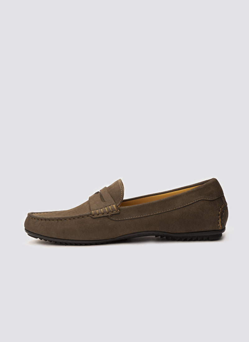 Language Tristan Driver Shoes - Olive