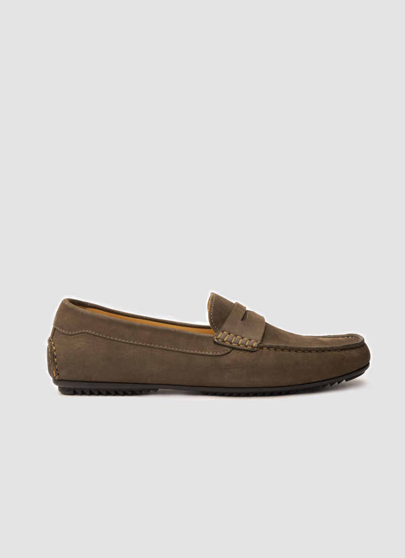 Language Tristan Driver Shoes - Olive