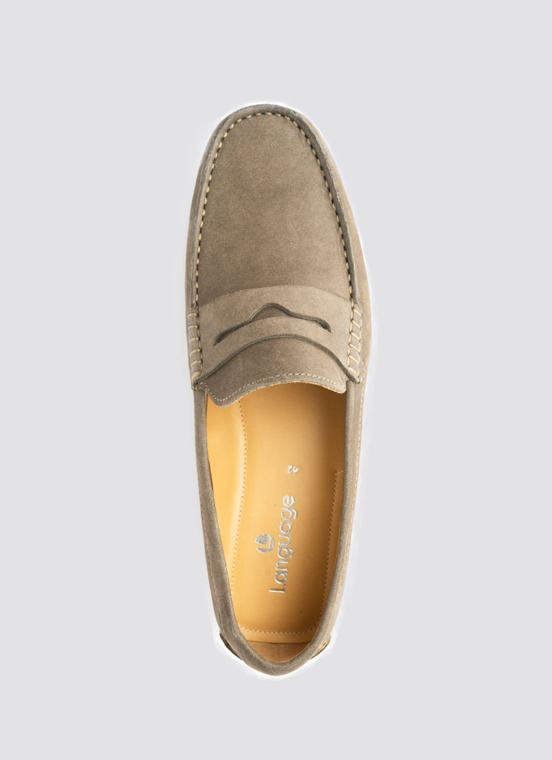 Language Tristan Driver Shoes - Olive