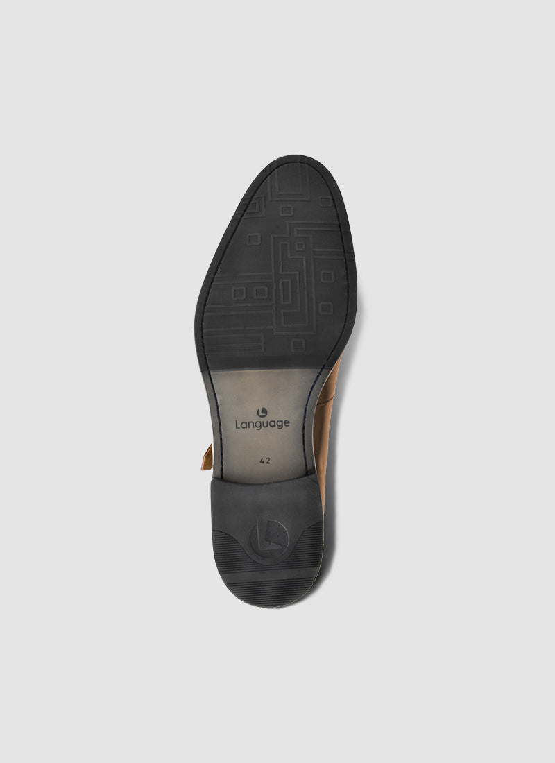 Language Maybri Monk Shoes - Tan