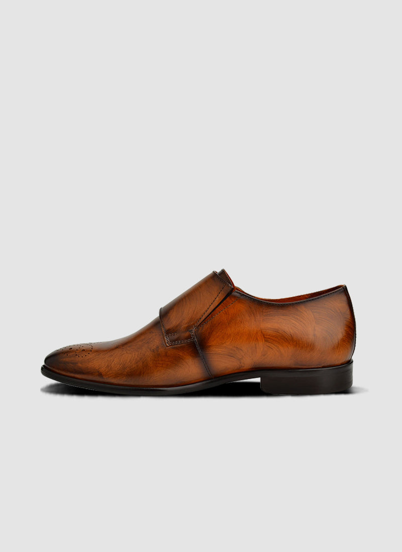 Language Maybri Monk Shoes - Tan