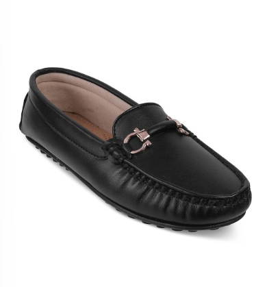 Black Slip-On Loafers