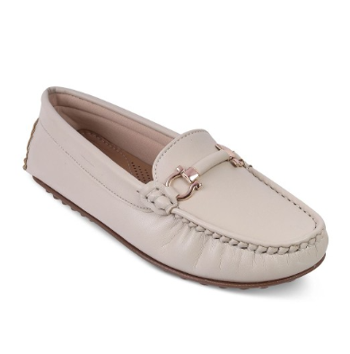 Cream Slip-On Loafers