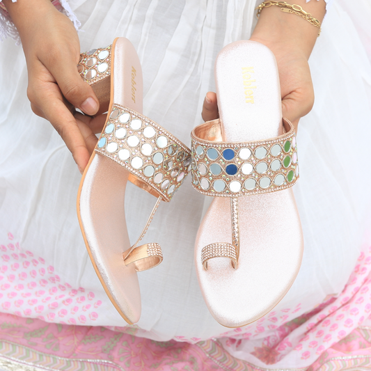 Mirror Embellished Heels