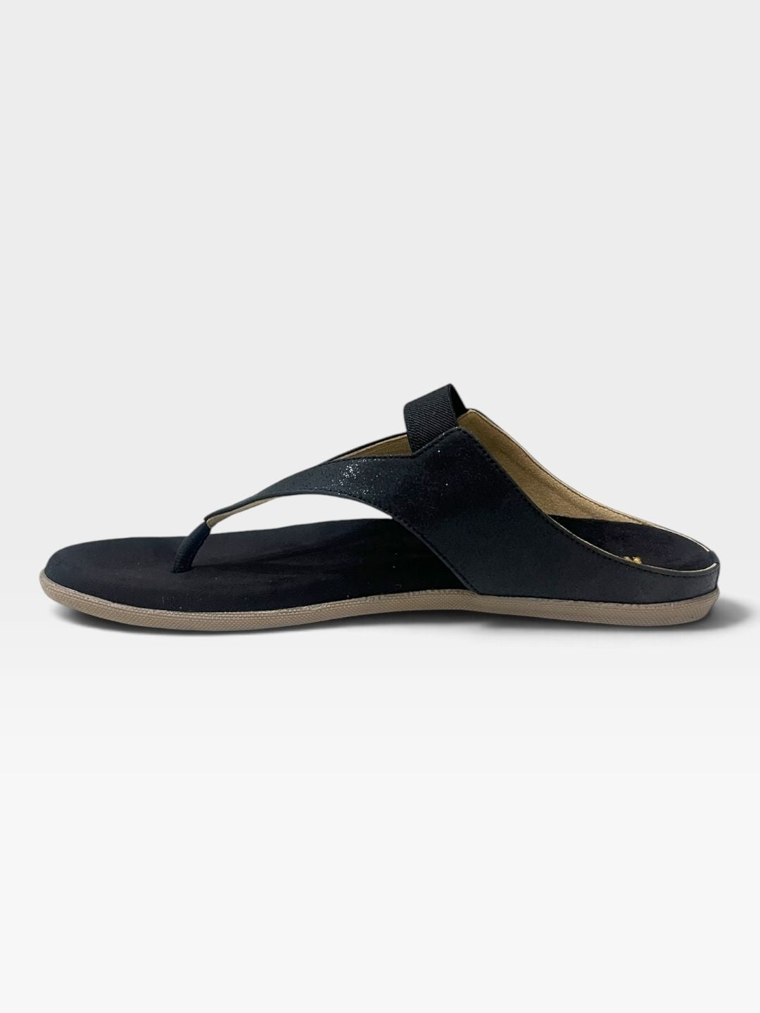 Womens Black Comfort Sandals 3