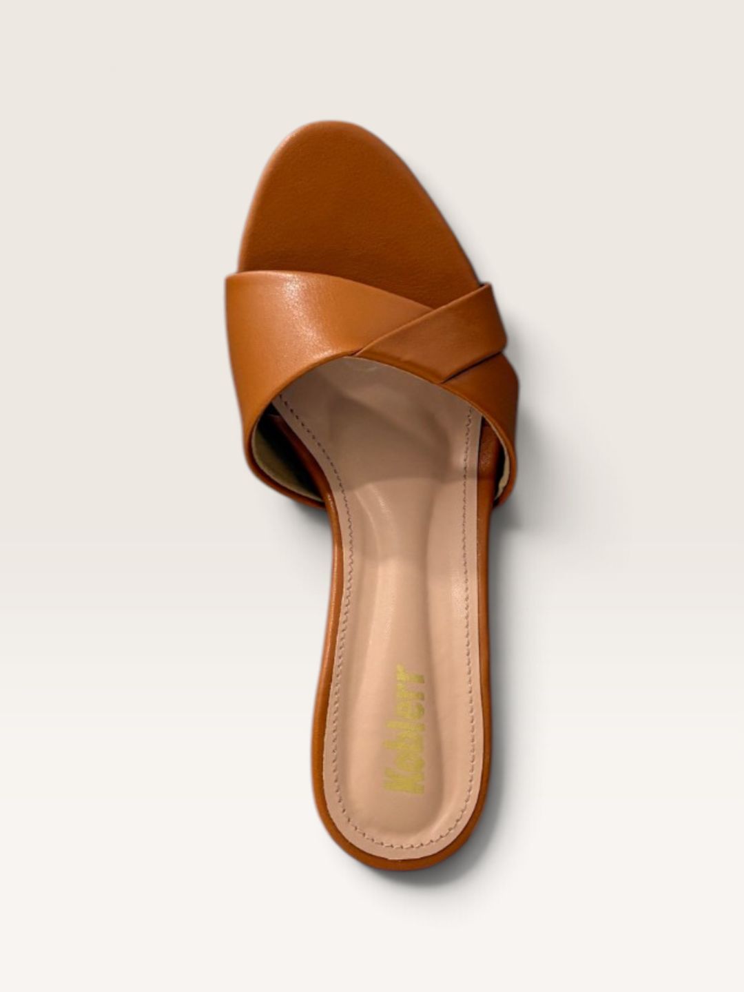 Womens Tan Kitten Heels 6