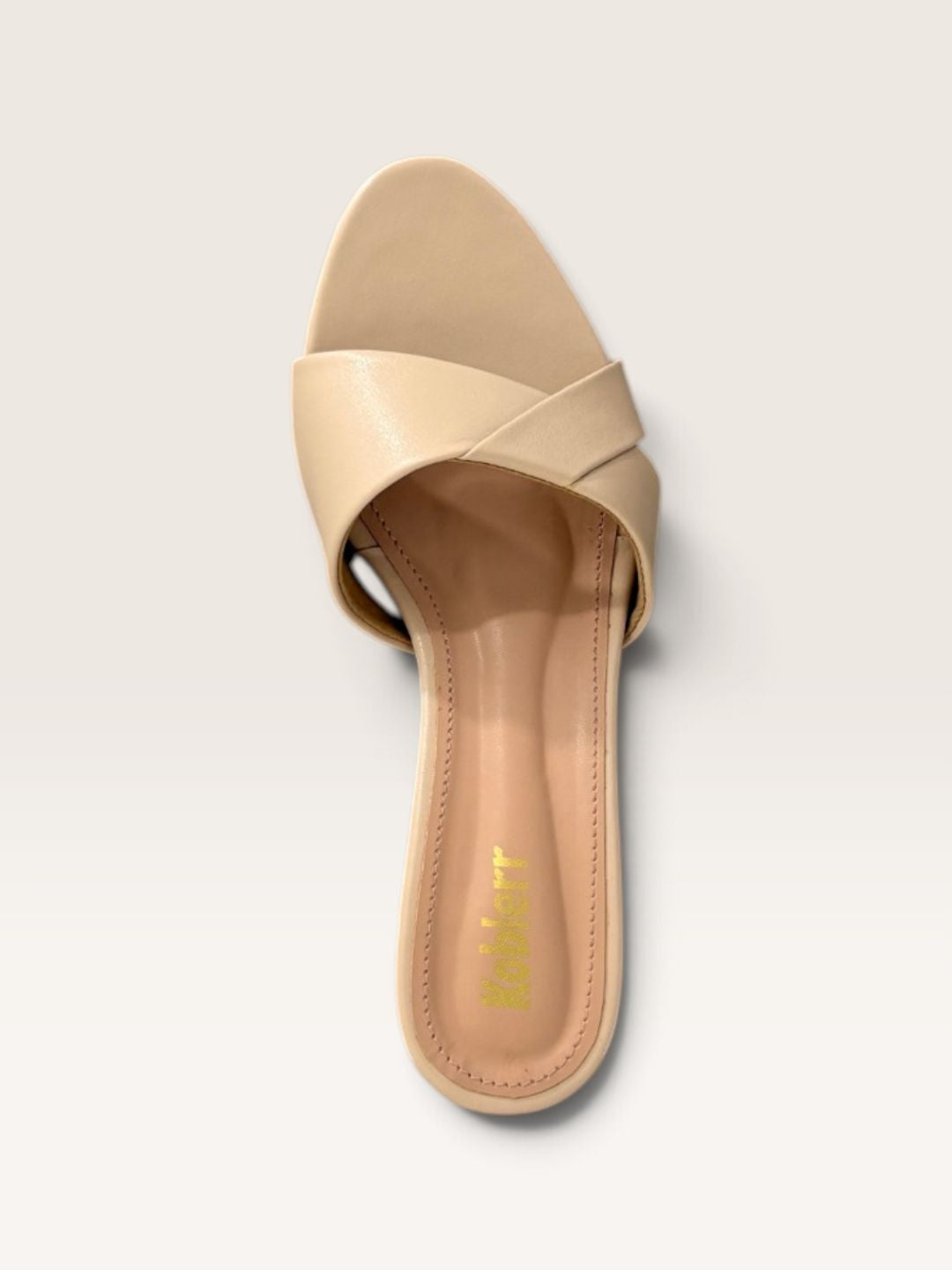 Womens Cream Kitten Heels 6
