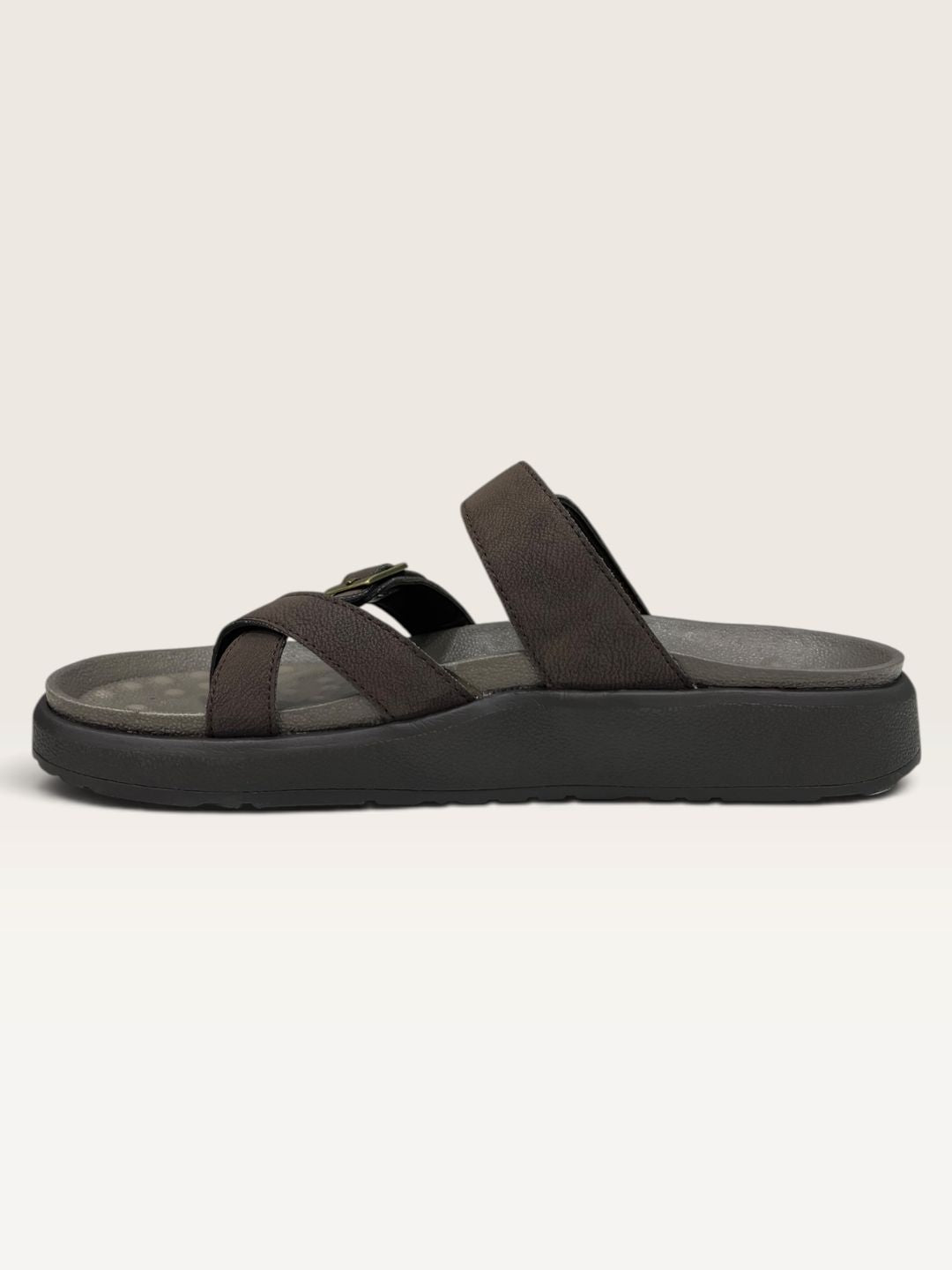 Men Brown Arch Fit Sandals