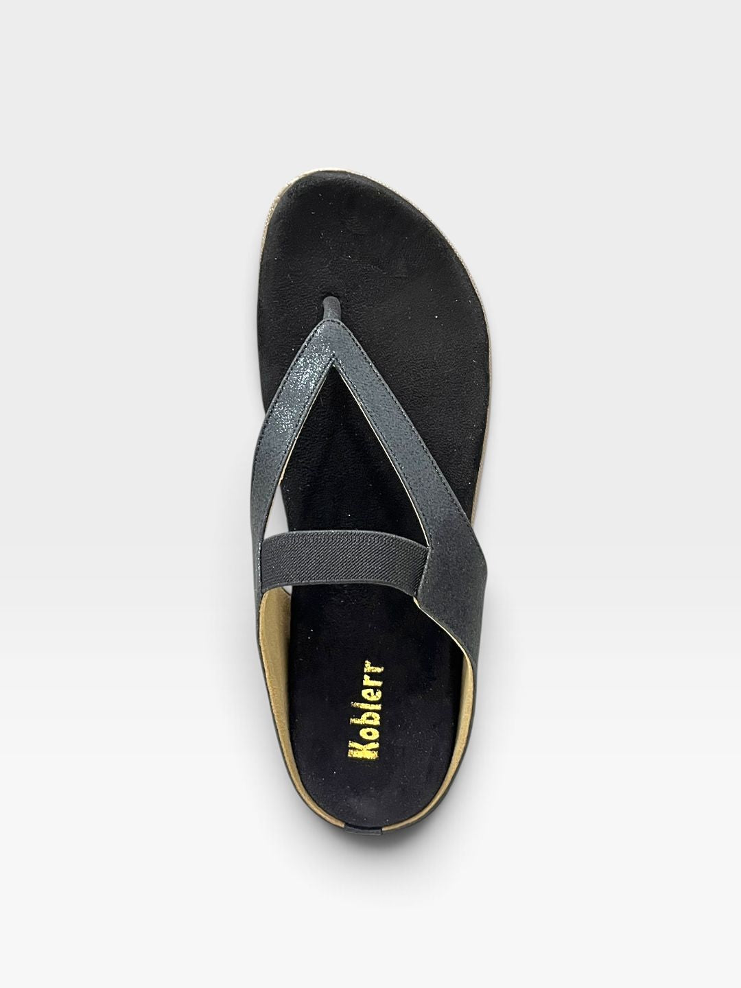 Womens Black Comfort Sandals 6