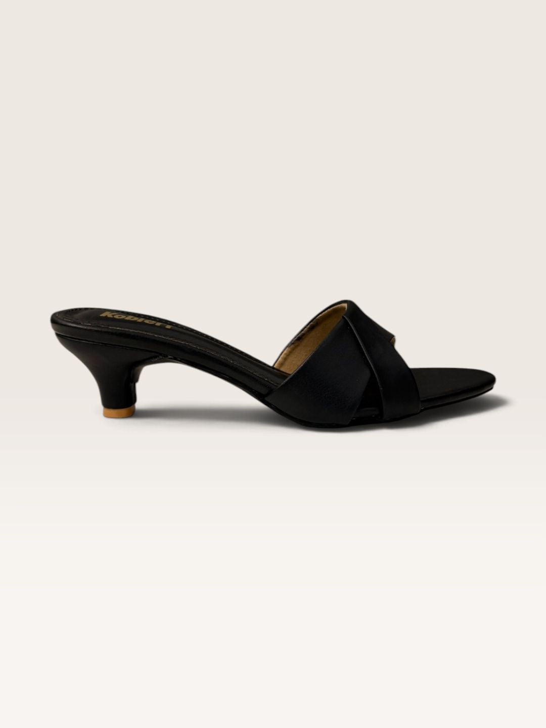 Womens Black Kitten Heels 4