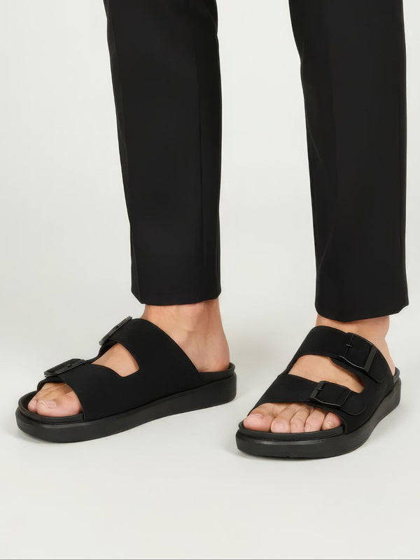 Men Black Arch Fit Sandals