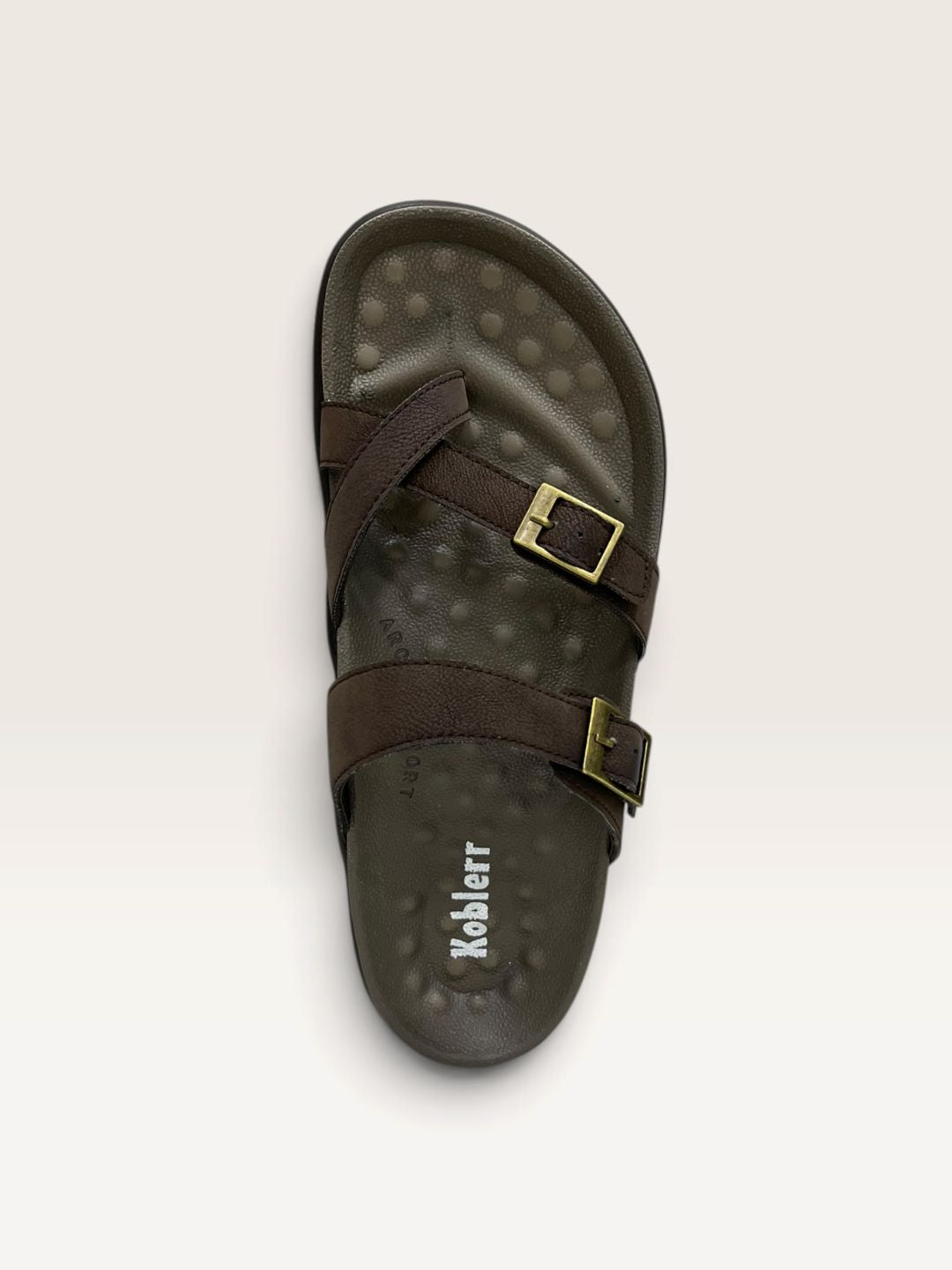 Men Brown Arch Fit Sandals