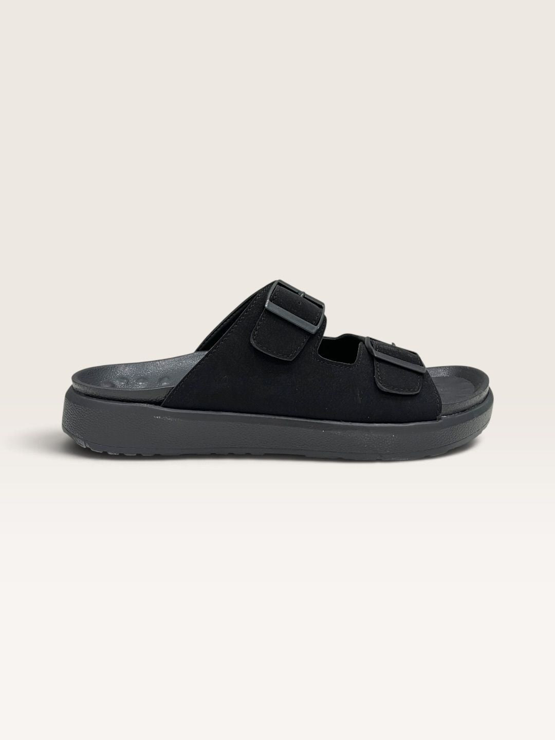 Men Black Arch Fit Sandals