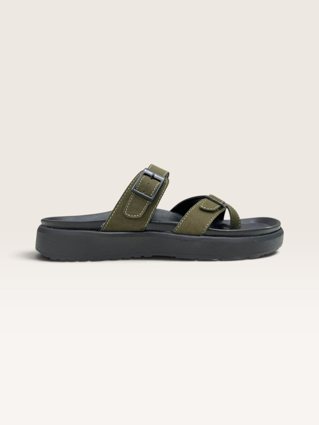 Men Olive Arch Fit Sandals