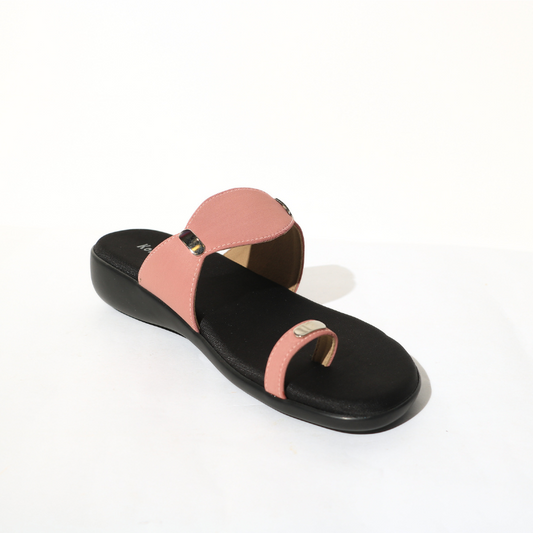 Pink Ethnic Slippers