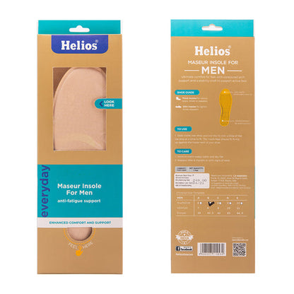 Helios Maseur Insole For Men - Size Trim To fit Size (6 to 11)