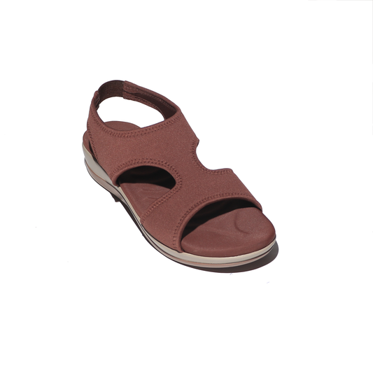 Brown Sandals With Backstrap