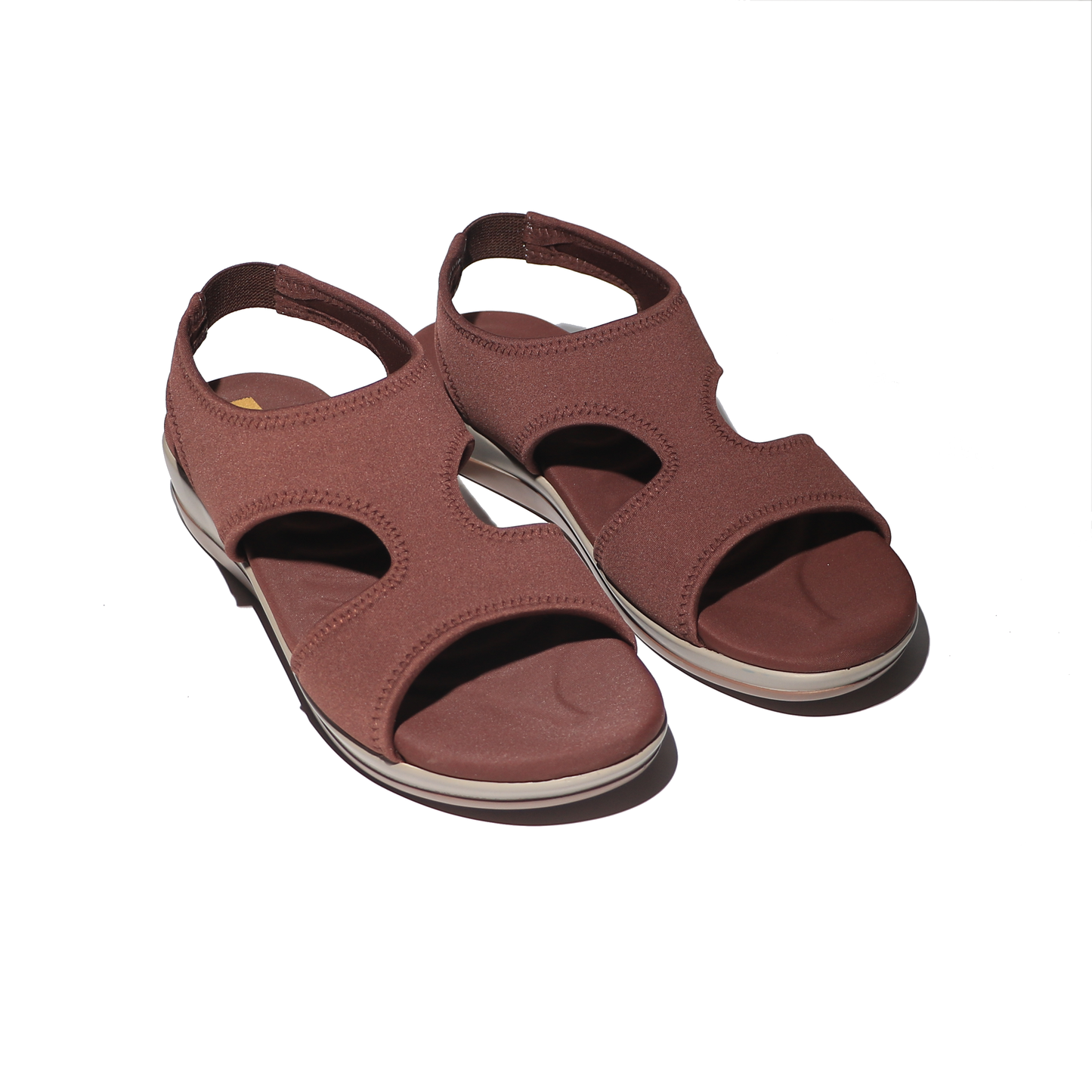 Brown Sandals With Backstrap