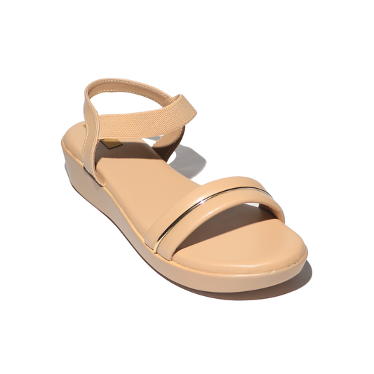 Striped Beige Sandals