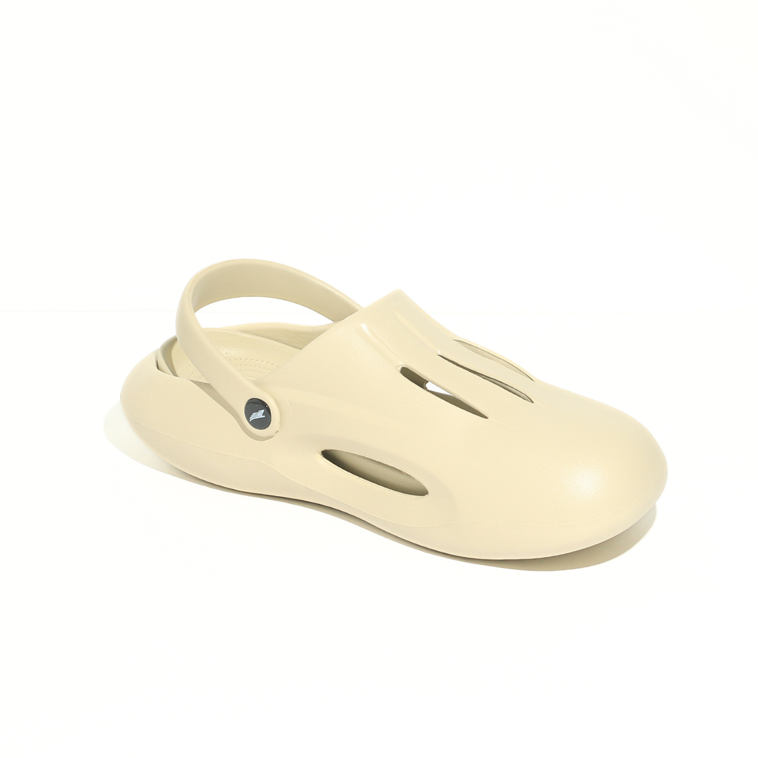 Max - Beige Clogs with removable sole