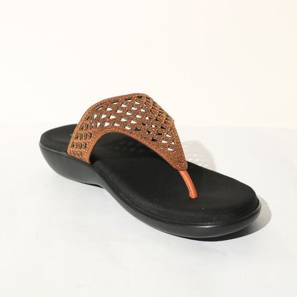 Brown Bling Sandals