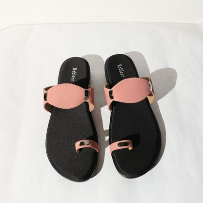 Pink Ethnic Slippers