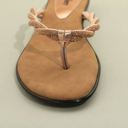 Beige Ethnic Flats