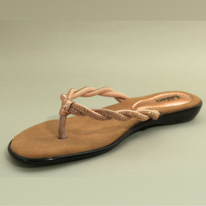 Beige Ethnic Flats