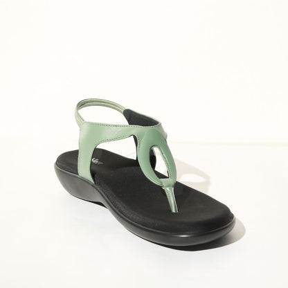Green Casual Sandals