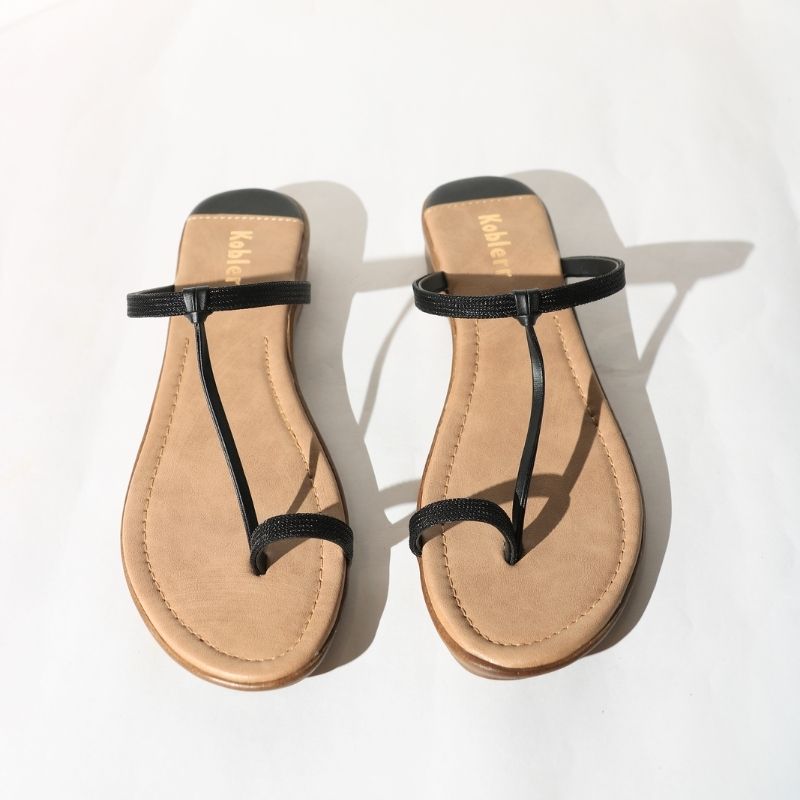 Black Ethnic Slippers