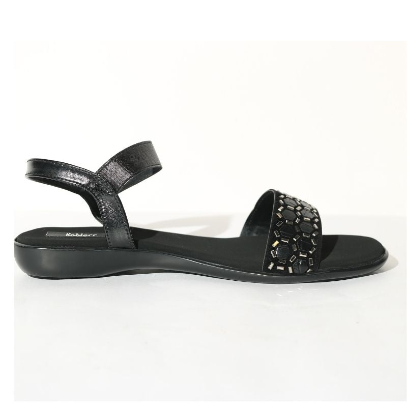 Buy Jhamb's Casual Stlyish Flat Black Sandals Women Online at Best Prices  in India - JioMart.