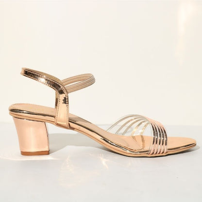 Rose Gold Party Sandals