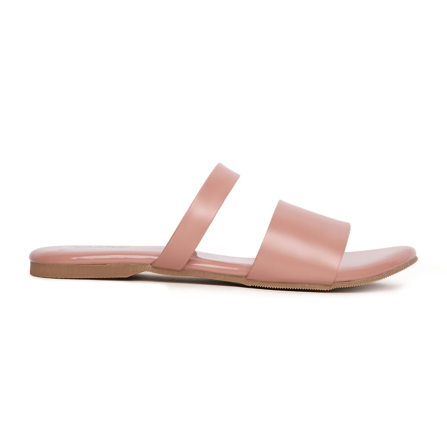 Peach Solid Casual Flats